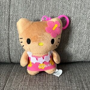 Hello Kitty Hawaiian Plush Toy - Tan and Pink